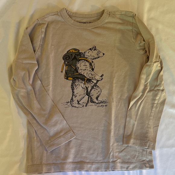 Crewcuts Kids Long Sleeve Tees - Gray, Black, Blue, Cream - Picture 7 of 13